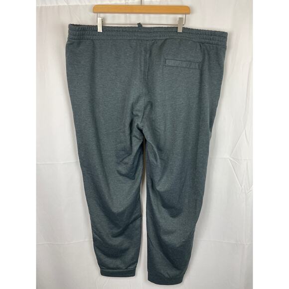 Adidas Essential Cotton Fleece Jogger Pant Dark Charcoal Gray HE2610 Size 2XL - Picture 5 of 9